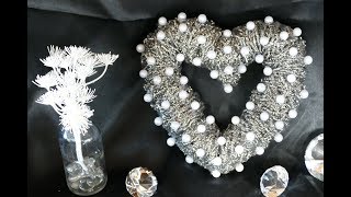 DIY Herz basteln – how to make a heart – basteln zum Muttertag – Hochzeitsdeko – Wohndeko – einfach [upl. by Achilles]