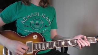 Beatles Taxman solo tutorial with tabs [upl. by Brott]