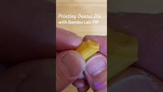 Printing Dental Die with Bambu Lab P1P [upl. by Aicekat552]