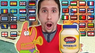 SPONGEBOB How To Say quotIS MAYONNAISE AN INSTRUMENTquot In 32 Different Languages [upl. by Norred]