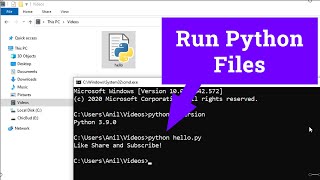 How to Run a Python  py  File in Windows laptop  computer [upl. by Eanrahc]