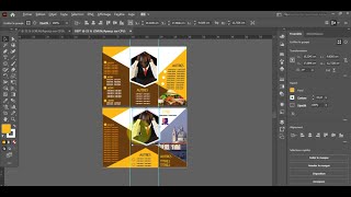 Comment faire un design de dépliant recto verso avec loutil plume en illustrator [upl. by Mulligan]