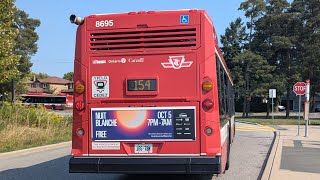 TTC Route 154 CURRAN HALL To U of T Scarborough [upl. by Eelnayr525]