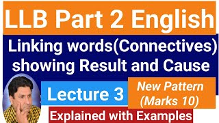 LLB Part 2 English  Sequence Markers of Contrast  Lecture 3  New Paper Pattern 2024 [upl. by Ambrosine]