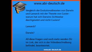 Vergleich von Evolutionstheorien Darwin und Lamarck mit Cuvier [upl. by Dorca]