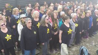 Rock Choir at Snowdon Summit  Halo [upl. by Akym527]