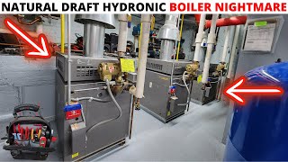 HVAC Commercial LAARS Natural Draft Hydronic Boiler Exhaust NIGHTMARE LAARS Boiler Exhaust Danger [upl. by Urana]