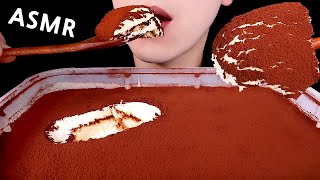 ASMR 투썸 티라미수 파티팩 Tiramisu eating sounds 먹방 mukbang 咀嚼音 [upl. by Terb]