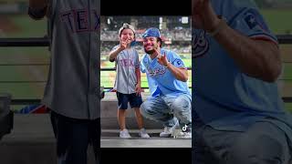 Rangers game with Dez Bryant Drew Pearson and Michael Irvin firstpitch pitch baseball [upl. by Niwdog]