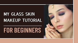 How to do glass skin makeup look  with full product knowledge sanamakeovers6 glassskinmakeup [upl. by Arobed971]