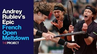 Andrey Rublev’s Epic French Open Meltdown [upl. by Geri526]