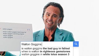 Walton Goggins Answers The Webs Most Searched Questions  WIRED [upl. by Calmas624]