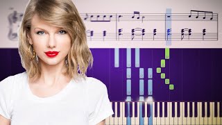 Taylor Swift  exile feat Bon Iver  Piano Tutorial  SHEETS [upl. by Ynamad]