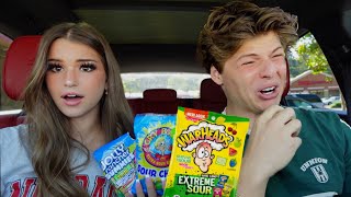 TRYING the WORLDS MOST SOUR CANDY [upl. by Thursby]