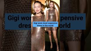 Gigi Hadid wore most expensive dress in the world in paris fashion week gigihadid parisfashionweek [upl. by Furnary633]