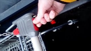 Unlock a shopping trolley  no pound coin needed [upl. by Aticilef126]