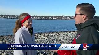 Residents along Mass coast preparing for noreaster [upl. by O'Connor]