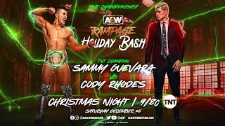 FULL MATCH  Cody Rhodes vs Sammy Guevara – TNT Championship Match AEW Rampage Dec 25 2021 [upl. by Perni]