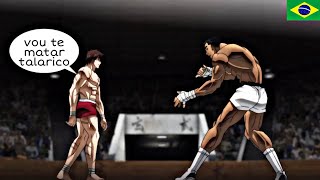 🇧🇷 BAKI VS MUHAMMAD ALI JR  Talarico quase morreu KKKKK   BAKI HANMA DUBLADO [upl. by Spalla]