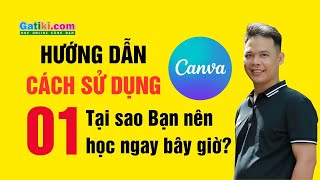 Hướng dẫn cách sử dụng thiết kế Canva Pro khóa học miễn phí Bài 1  Giới thiệu  GATIKI [upl. by Suoivatco602]