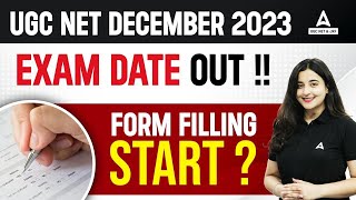 UGC NET Exam Date 2023 Out  UGC NET December Form Fill Up 2023 Date [upl. by Emilia507]