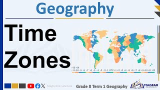 Time Zones Grade 8 Term 1 Geography [upl. by Nirroc]