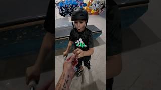 i changed his life😢 funny skatepark skate scooter comedy fun fail pain spanner [upl. by Ruvolo]