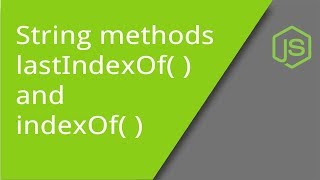 indexOf and lastIndexOf String Methods [upl. by Noirod774]