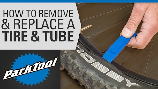 How to Remove and Install a Bicycle Tire amp Tube [upl. by Clintock]