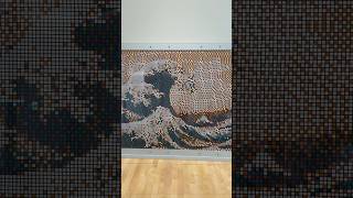 Boy creates Hokusais quotGreat Wavequot using 1080 Rubiks Cubes 少年が1080個のルービックキューブで、北斎の「波」を制作 shorts [upl. by Nauqal753]