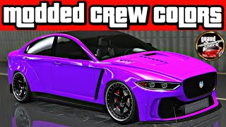 GTA V  8 Modded Crew Colors in GTA Online [upl. by Colfin616]