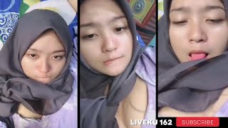 bigo live hot no sensor viral hijab nggak sengaja kelihatan melonnya 🤤💦 [upl. by Aicnerolf469]