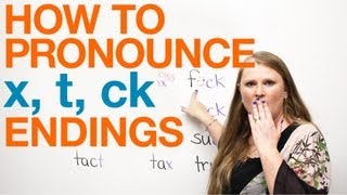 Pronunciation  words ending with X T CK [upl. by Byler]