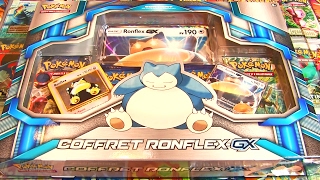 Ouverture dun Coffret Pokémon RONFLEX GX Français  NOUVELLE ULTRA RARE SOLEIL amp LUNE [upl. by Adnawed]