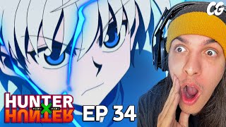 KILLUA VS RIEHLVELT  GON VS GIDO  React Hunter X Hunter EP 34 [upl. by Notyrb]