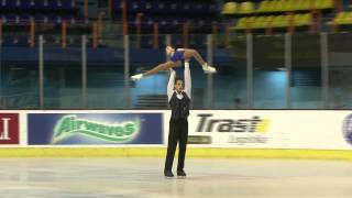 3 V DAVANKOVA  A DEPUTAT RUS  ISU JGP Croatia Cup 2012 Junior Pairs Short Program [upl. by Salesin]