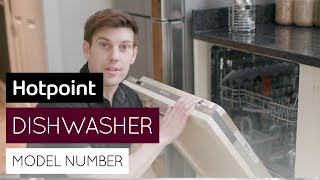 How to find your dishwasher model number  by Hotpoint [upl. by Borek]