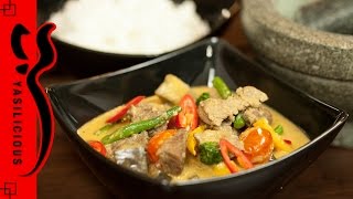 ROTES THAI CURRY mit Rindfleisch – asiatisches Rezept  thailändisch kochen [upl. by Hortensia]