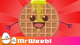 Waffles  animated music video  MrWeebl [upl. by Novoj]