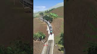 Kereta Api PLH Jembatan Ambles keretaapi trainzsimulator train automobile keretaoleng [upl. by Hilbert]