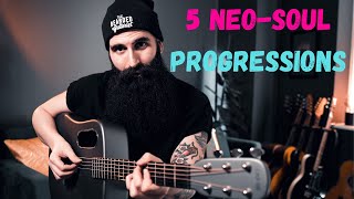 5 NeoSoul Guitar Progressions [upl. by Mcmurry]