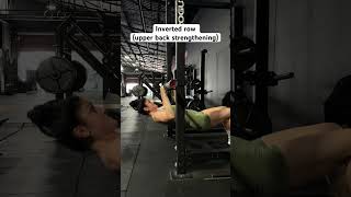 Inverted row  upper back strength [upl. by Mayworm]