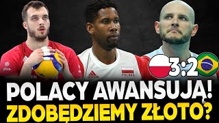 JESTEŚMY W ĆWIERĆFINALE IGRZYSK OLIMPIJSKICH POLSKA 32 BRAZYLIA  BĘDZIE MEDAL siatkówka [upl. by Alleiram256]