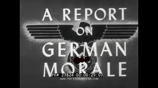 OFFICE OF STRATEGIC SERVICES REPORT ON GERMAN MORALE 1944 27824 [upl. by Assiralc]