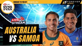 AUSTRALIA VS SAMOA 7S  Vancouver SVNS  Rugby 7s Live Commentary amp Watchalong [upl. by Archer]