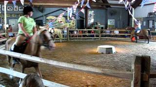 Chincoteague Pony Drill Team performs at the Pony Centre  Pony Penning 2011 [upl. by Oskar]