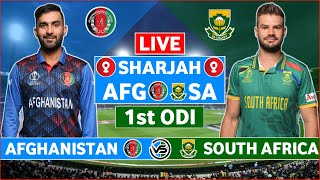 Afghanistan vs South Africa 1st ODI Live Scores  AFG vs SA 1st ODI Live Scores amp Commentary [upl. by Wehhtam]