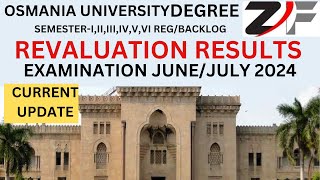 OSMANIA UNIVERSITY DEGREE SEMI TOVI REVALUATION RESULTS EXAM MAYJUNE 2024 REGBACKLOGviralvideo [upl. by Aivart943]