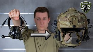 How to Mount a PELTOR ComTac Onto a Helmet [upl. by Ihtak]