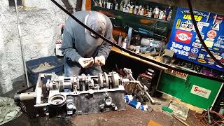 Chevy 350  gerdy getting pistons [upl. by Ebert356]